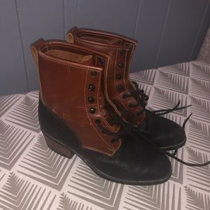 Leather Combat Boots